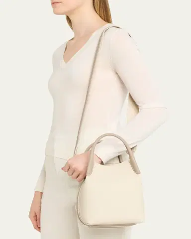 Loro Piana Bale Two-Tone Leather Bucket Shoulder Bag | Thumbnail 2 Loro Piana Bale Two-Tone Leather Bucket Shoulder Bag | Thumbnail 2
