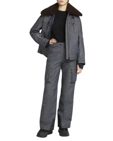 Moncler Grenoble Padded Denim Ski Pants | Thumbnail 1 Moncler Grenoble Padded Denim Ski Pants | Thumbnail 1