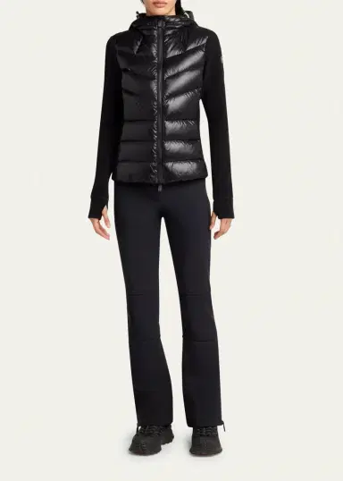 Moncler Grenoble Padded Down Zip-Up Hoodie Cardigan | Thumbnail 2 Moncler Grenoble Padded Down Zip-Up Hoodie Cardigan | Thumbnail 2