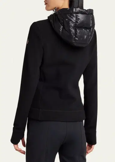 Moncler Grenoble Padded Down Zip-Up Hoodie Cardigan | Thumbnail 3 Moncler Grenoble Padded Down Zip-Up Hoodie Cardigan | Thumbnail 3