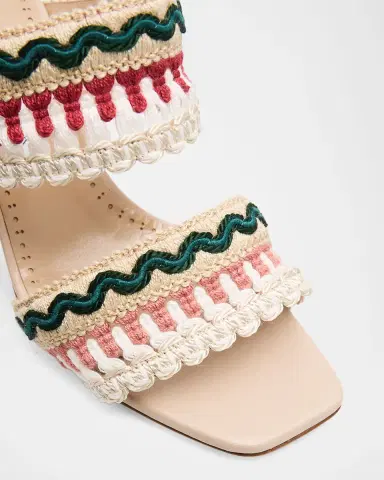 Manolo Blahnik 90mm Mabecomu Embroidered Mule Sandals | Thumbnail 9 Manolo Blahnik 90mm Mabecomu Embroidered Mule Sandals | Thumbnail 9