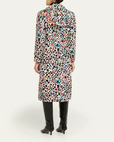 Libertine Orpheus Spotted Belted Long Trench Coat | Thumbnail 3 Libertine Orpheus Spotted Belted Long Trench Coat | Thumbnail 3