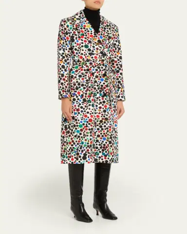 Libertine Orpheus Spotted Belted Long Trench Coat | Thumbnail 4 Libertine Orpheus Spotted Belted Long Trench Coat | Thumbnail 4