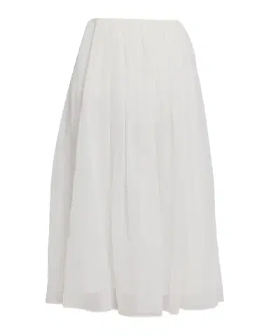 Brunello Cucinelli Cotton Organza Pull-On Midi Skirt | Thumbnail 1 Brunello Cucinelli Cotton Organza Pull-On Midi Skirt | Thumbnail 1