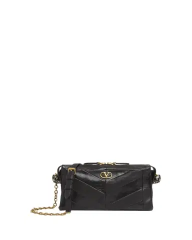 Valentino Garavani Small Chevron Patchwork Leather Shoulder Bag | Thumbnail 1 Valentino Garavani Small Chevron Patchwork Leather Shoulder Bag | Thumbnail 1