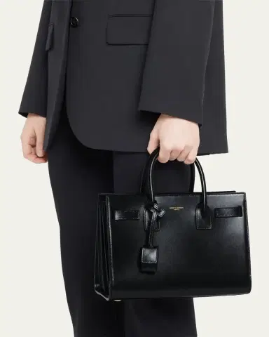 Saint Laurent Sac De Jour Baby Top-Handle Bag in Smooth Leather | Thumbnail 2 Saint Laurent Sac De Jour Baby Top-Handle Bag in Smooth Leather | Thumbnail 2