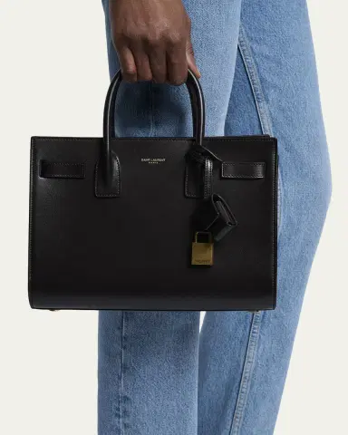 Saint Laurent Sac De Jour Baby Top-Handle Bag in Smooth Leather | Thumbnail 6 Saint Laurent Sac De Jour Baby Top-Handle Bag in Smooth Leather | Thumbnail 6