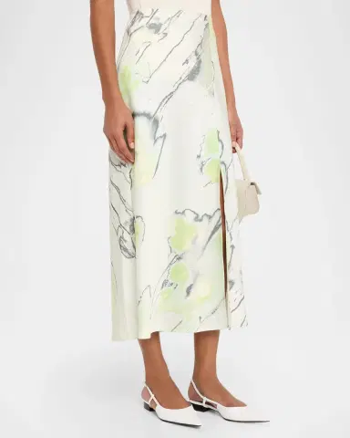 Jason Wu Collection Watercolor Crepe Satin Slip Midi Skirt | Thumbnail 8 Jason Wu Collection Watercolor Crepe Satin Slip Midi Skirt | Thumbnail 8