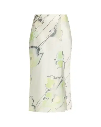 Jason Wu Collection Watercolor Crepe Satin Slip Midi Skirt | Thumbnail 1 Jason Wu Collection Watercolor Crepe Satin Slip Midi Skirt | Thumbnail 1