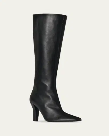 THE ROW 90mm Mona Leather Knee-High Boots | Thumbnail 2 THE ROW 90mm Mona Leather Knee-High Boots | Thumbnail 2