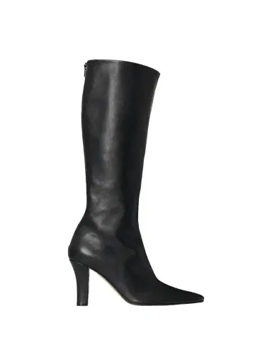 THE ROW 90mm Mona Leather Knee-High Boots | Thumbnail 1 THE ROW 90mm Mona Leather Knee-High Boots | Thumbnail 1