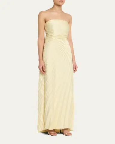 A.L.C. Bianca Pleated Strapless Gown | Thumbnail 12 A.L.C. Bianca Pleated Strapless Gown | Thumbnail 12