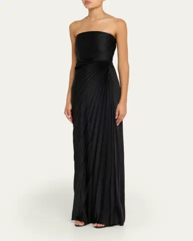 A.L.C. Bianca Pleated Strapless Gown | Thumbnail 4 A.L.C. Bianca Pleated Strapless Gown | Thumbnail 4