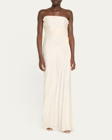 A.L.C. Bianca Pleated Strapless Gown | Thumbnail 6 A.L.C. Bianca Pleated Strapless Gown | Thumbnail 6