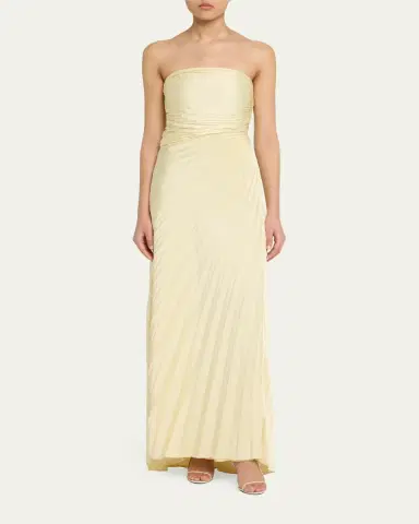 A.L.C. Bianca Pleated Strapless Gown | Thumbnail 10 A.L.C. Bianca Pleated Strapless Gown | Thumbnail 10