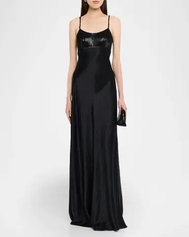 Jason Wu Collection Bead & Sequin Washed Twill Slip Gown | Thumbnail 6 Jason Wu Collection Bead & Sequin Washed Twill Slip Gown | Thumbnail 6