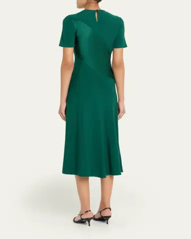 Diane von Furstenberg Araminta Bias-Cut Stretch Satin Midi Dress | Thumbnail 3 Diane von Furstenberg Araminta Bias-Cut Stretch Satin Midi Dress | Thumbnail 3