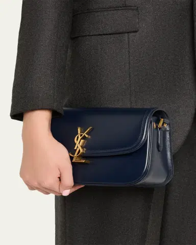 Saint Laurent Solferino Medium YSL Shoulder Bag in Smooth Leather | Thumbnail 12 Saint Laurent Solferino Medium YSL Shoulder Bag in Smooth Leather | Thumbnail 12