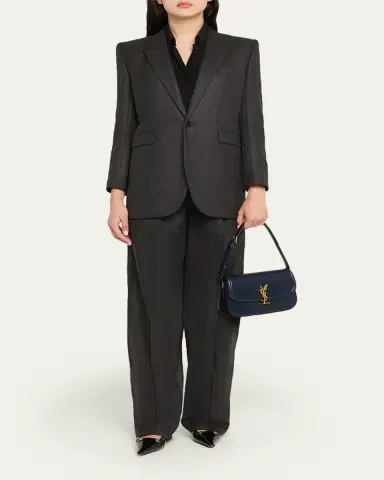 Saint Laurent Solferino Medium YSL Shoulder Bag in Smooth Leather | Thumbnail 15 Saint Laurent Solferino Medium YSL Shoulder Bag in Smooth Leather | Thumbnail 15