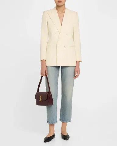 Saint Laurent Solferino Medium YSL Shoulder Bag in Smooth Leather | Thumbnail 19 Saint Laurent Solferino Medium YSL Shoulder Bag in Smooth Leather | Thumbnail 19