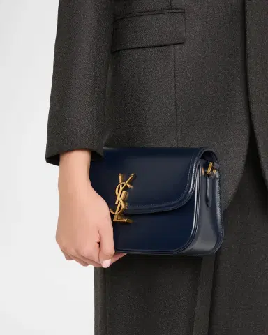 Saint Laurent Solferino Medium YSL Shoulder Bag in Smooth Leather | Thumbnail 21 Saint Laurent Solferino Medium YSL Shoulder Bag in Smooth Leather | Thumbnail 21