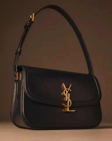 Saint Laurent Solferino Medium YSL Shoulder Bag in Smooth Leather | Thumbnail 4 Saint Laurent Solferino Medium YSL Shoulder Bag in Smooth Leather | Thumbnail 4