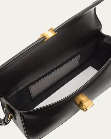 Saint Laurent Solferino Medium YSL Shoulder Bag in Smooth Leather | Thumbnail 10 Saint Laurent Solferino Medium YSL Shoulder Bag in Smooth Leather | Thumbnail 10