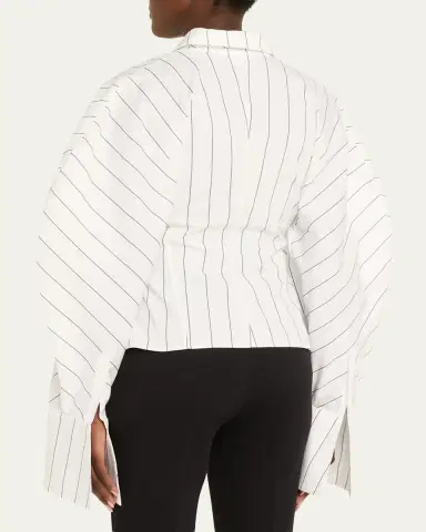 A.W.A.K.E. MODE Oversized Puff-Sleeve Poplin Shirt | Thumbnail 3 A.W.A.K.E. MODE Oversized Puff-Sleeve Poplin Shirt | Thumbnail 3