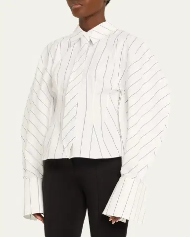 A.W.A.K.E. MODE Oversized Puff-Sleeve Poplin Shirt | Thumbnail 4 A.W.A.K.E. MODE Oversized Puff-Sleeve Poplin Shirt | Thumbnail 4