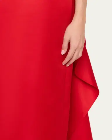 Atelier Prabal Gurung Caroline Satin Halter Column Gown With Detachable Train | Thumbnail 3 Atelier Prabal Gurung Caroline Satin Halter Column Gown With Detachable Train | Thumbnail 3