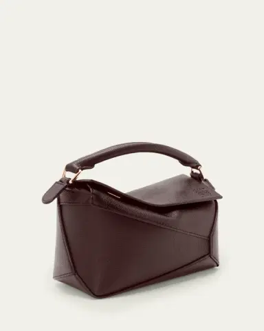 LOEWE Puzzle Edge Mini Top-Handle Bag in Grain Leather | Thumbnail 2 LOEWE Puzzle Edge Mini Top-Handle Bag in Grain Leather | Thumbnail 2