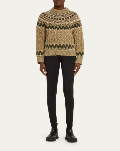 Moncler Grenoble Cable-Knit Fairisle Sweater | Thumbnail 2 Moncler Grenoble Cable-Knit Fairisle Sweater | Thumbnail 2