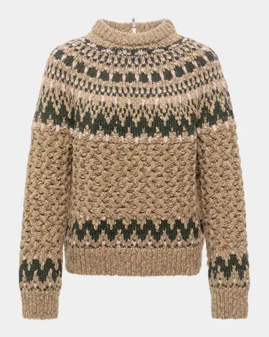 Moncler Grenoble Cable-Knit Fairisle Sweater | Thumbnail 11 Moncler Grenoble Cable-Knit Fairisle Sweater | Thumbnail 11