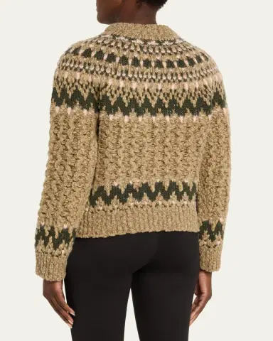Moncler Grenoble Cable-Knit Fairisle Sweater | Thumbnail 3 Moncler Grenoble Cable-Knit Fairisle Sweater | Thumbnail 3