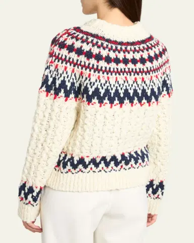 Moncler Grenoble Cable-Knit Fairisle Sweater | Thumbnail 8 Moncler Grenoble Cable-Knit Fairisle Sweater | Thumbnail 8