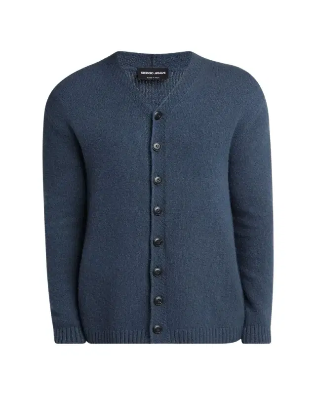 Men's Cashmere Button-Front Cardigan Men's Cashmere Button-Front Cardigan