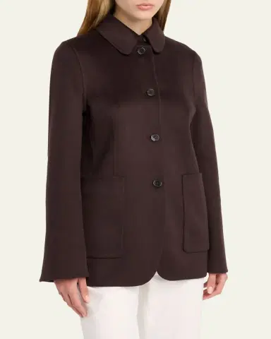 THE ROW Tiras Cashmere SIngle-Breasted Jacket | Thumbnail 4 THE ROW Tiras Cashmere SIngle-Breasted Jacket | Thumbnail 4