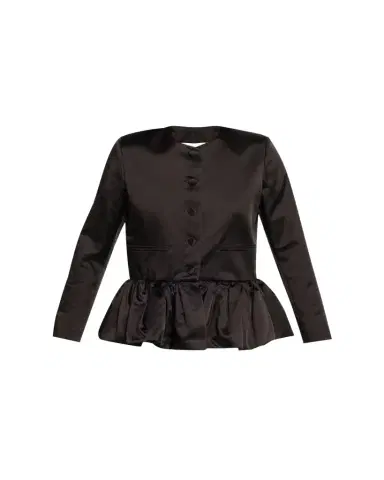 LIBEROWE Single-Breasted Satin Peplum Jacket | Thumbnail 1 LIBEROWE Single-Breasted Satin Peplum Jacket | Thumbnail 1