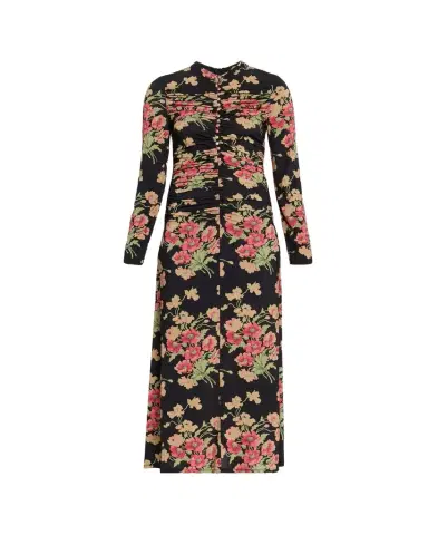 Sea Cornelia Floral Long-Sleeve Midi Dress | Thumbnail 1 Sea Cornelia Floral Long-Sleeve Midi Dress | Thumbnail 1