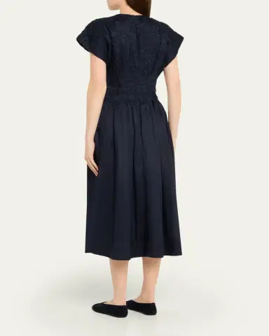 Sea Imogen Ramie Midi Dress | Thumbnail 3 Sea Imogen Ramie Midi Dress | Thumbnail 3