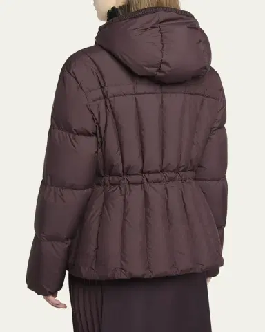 Moncler Estom Hooded Slim Short Down Jacket | Thumbnail 3 Moncler Estom Hooded Slim Short Down Jacket | Thumbnail 3