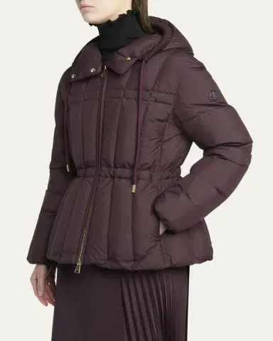 Moncler Estom Hooded Slim Short Down Jacket | Thumbnail 4 Moncler Estom Hooded Slim Short Down Jacket | Thumbnail 4
