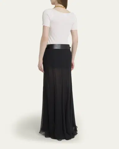 Chloé Lace-Trim Ribbed Scoop-Neck Top | Thumbnail 3 Chloé Lace-Trim Ribbed Scoop-Neck Top | Thumbnail 3