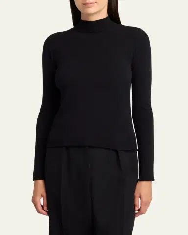 The Row Marciat Mock-Neck Sweater | Thumbnail 4 The Row Marciat Mock-Neck Sweater | Thumbnail 4