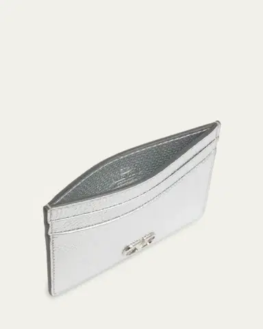 Valentino Garavani Metallic Leather Card Case | Thumbnail 3 Valentino Garavani Metallic Leather Card Case | Thumbnail 3