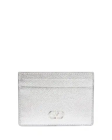 Valentino Garavani Metallic Leather Card Case | Thumbnail 1 Valentino Garavani Metallic Leather Card Case | Thumbnail 1
