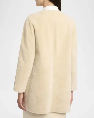 The Row Alarise Lamb Shearling Open Coat | Thumbnail 7 The Row Alarise Lamb Shearling Open Coat | Thumbnail 7