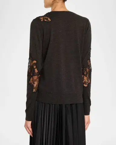 Jason Wu Collection Lace-Inset Merino Wool Sweater | Thumbnail 16 Jason Wu Collection Lace-Inset Merino Wool Sweater | Thumbnail 16