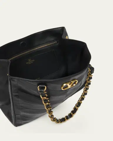 Valentino Garavani Chevron Patchwork Nappa Leather Tote Bag | Thumbnail 4 Valentino Garavani Chevron Patchwork Nappa Leather Tote Bag | Thumbnail 4