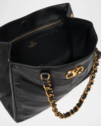 Valentino Garavani Chevron Patchwork Nappa Leather Tote Bag | Thumbnail 8 Valentino Garavani Chevron Patchwork Nappa Leather Tote Bag | Thumbnail 8